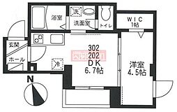 AGORA 1DKの間取図画像