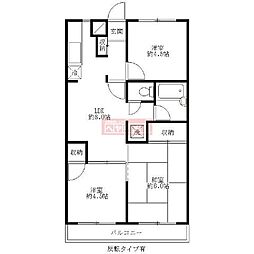 サンワパレス 3LDKの間取図画像