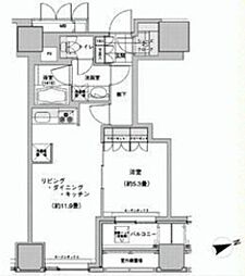 ウエストパークタワー池袋 1LDKの間取図画像