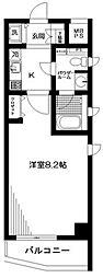 デュオステージサンシャイン60通り 1Kの間取図画像