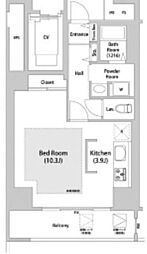 アクティ上池袋 ワンルームの間取図画像