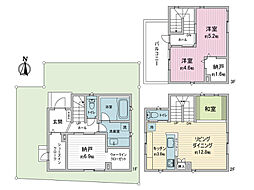 足立区東和１丁目 1SLDKの間取り