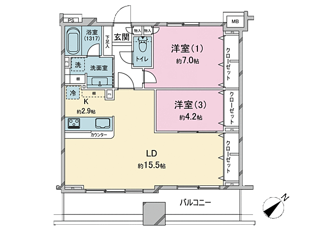 間取り 東京メトロ日比谷線 入谷駅 徒歩3分