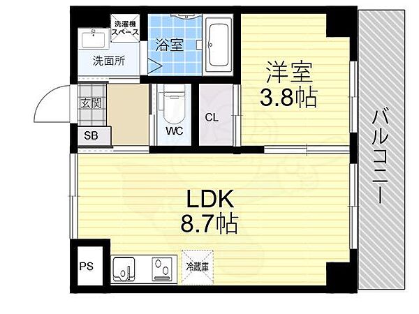 エンベロップ宝塚 202｜兵庫県宝塚市中筋２丁目(賃貸アパート1LDK・2階・29.44㎡)の写真 その2