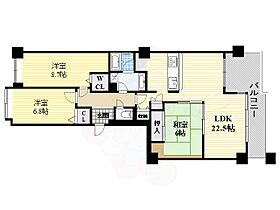 ラビスタ宝塚ウエストウイング1番館  ｜ 兵庫県宝塚市すみれガ丘２丁目（賃貸マンション3LDK・1階・100.26㎡） その2