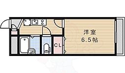 レオパレスBlancCheval3 1Kの間取図画像