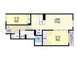 間取図画像 2LDK