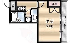 レオパレスドミール 1Kの間取図画像