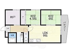 ロイヤルメゾン仁川2 3LDKの間取図画像
