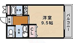 ダンディライオン宝塚 ワンルームの間取図画像
