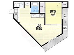 ロイヤルハイツ 1LDKの間取図画像