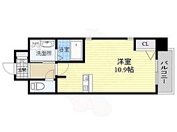 ONLYONE宝塚駅前 ワンルームの間取図画像