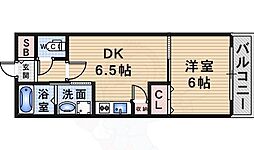KDX宝塚レジデンス 1DKの間取図画像
