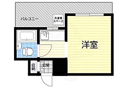 モンセリーチェ甲東園 1DKの間取図画像