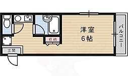 ビコル・メゾン 1Kの間取図画像
