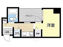 コメットマンション鴻池A棟 ワンルームの間取図画像