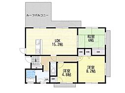 シェラビア東山台五番街108号棟 3LDKの間取図画像