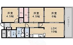 一望ビラ 3DKの間取図画像