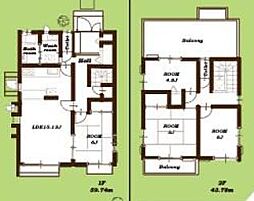 町田市　図師町 4LDKの間取り