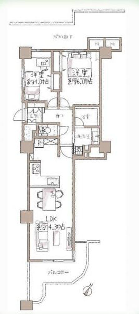 3LDK 間取り