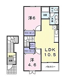 ピリアー 2階/-