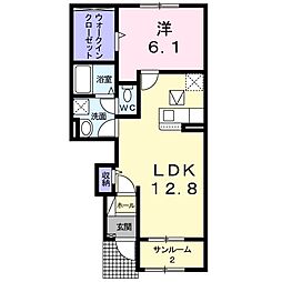 アルナージュ 1LDKの間取図画像