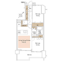 間取図画像 2LDK