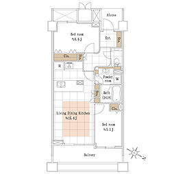 間取図画像 2LDK