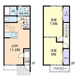 間取図画像 2LDK