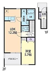 間取図画像 1LDK