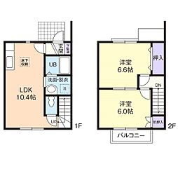 コンフォート21 2LDKの間取図画像