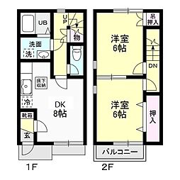 サニーヒル 2DKの間取図画像