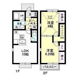ベルエポック 2LDKの間取図画像