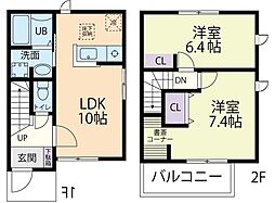 ファミールガーデン D 2LDKの間取図画像