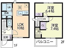 ファミールガーデン D 2LDKの間取図画像