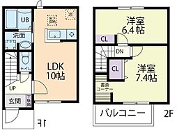 ファミールガーデン D 2LDKの間取図画像