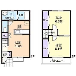 グラシア・SB 2LDKの間取図画像