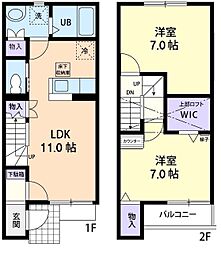 スワロウ・テール2 2LDKの間取図画像