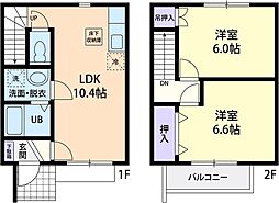 ハイトス佐倉 2LDKの間取図画像