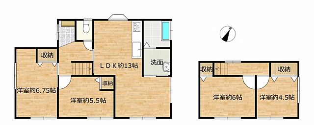 間取り 飯塚市柏の森33-12