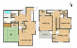田川市大字奈良　戸建て 4LDKの間取り