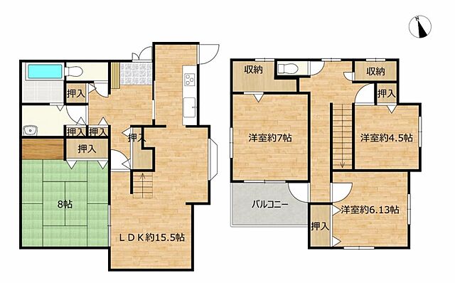 間取り 田川市大字奈良1565-4