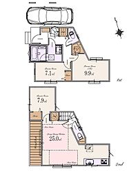 物件画像 杉並区上荻4丁目　新築戸建　6290万円