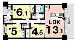 間取図画像 3LDK
