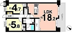 藤和ライブタウン洛西 2LDKの間取図画像
