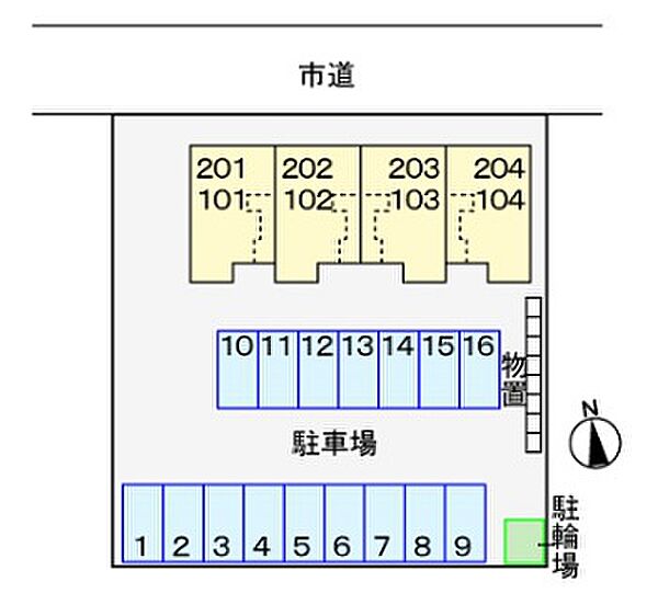 トレフル　Ｆ 203｜福井県鯖江市東鯖江2丁目6番13号(賃貸アパート2DK・2階・55.67㎡)の写真 その4