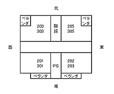 ラルジュールモア 205 ｜ 福井県鯖江市有定町3丁目4番6号（賃貸マンション1R・2階・28.00㎡） その3