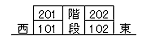 シャーメゾンＥＹ A101｜福井県鯖江市水落町1丁目6番6号(賃貸マンション2K・1階・43.01㎡)の写真 その3