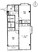 コーポみらい 201 ｜ 福井県鯖江市住吉町2丁目15-21（賃貸マンション2LDK・2階・56.00㎡） その2