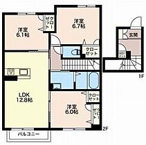 レ・セーナ 202 ｜ 福井県敦賀市古田刈68-1206-1（賃貸マンション3LDK・2階・78.16㎡） その2